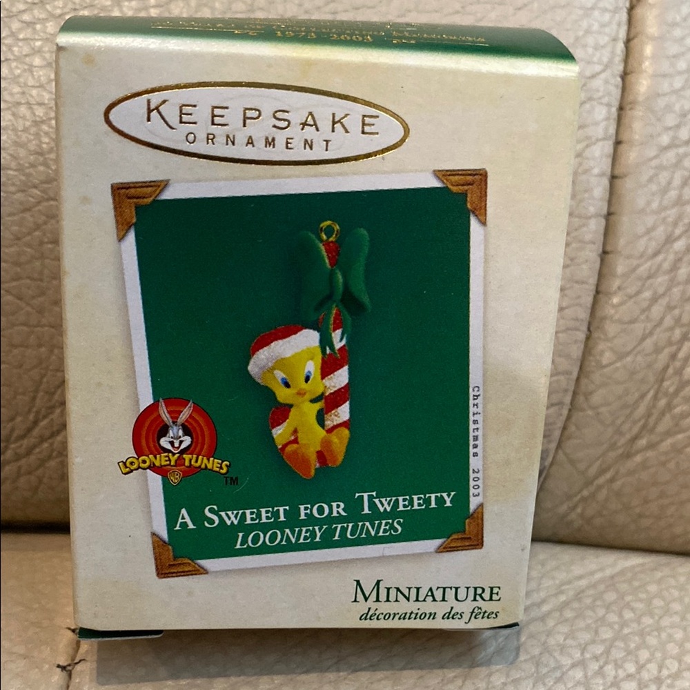 A Sweet for Tweety Miniature Ornament